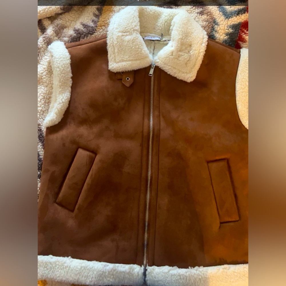 Suede vest
